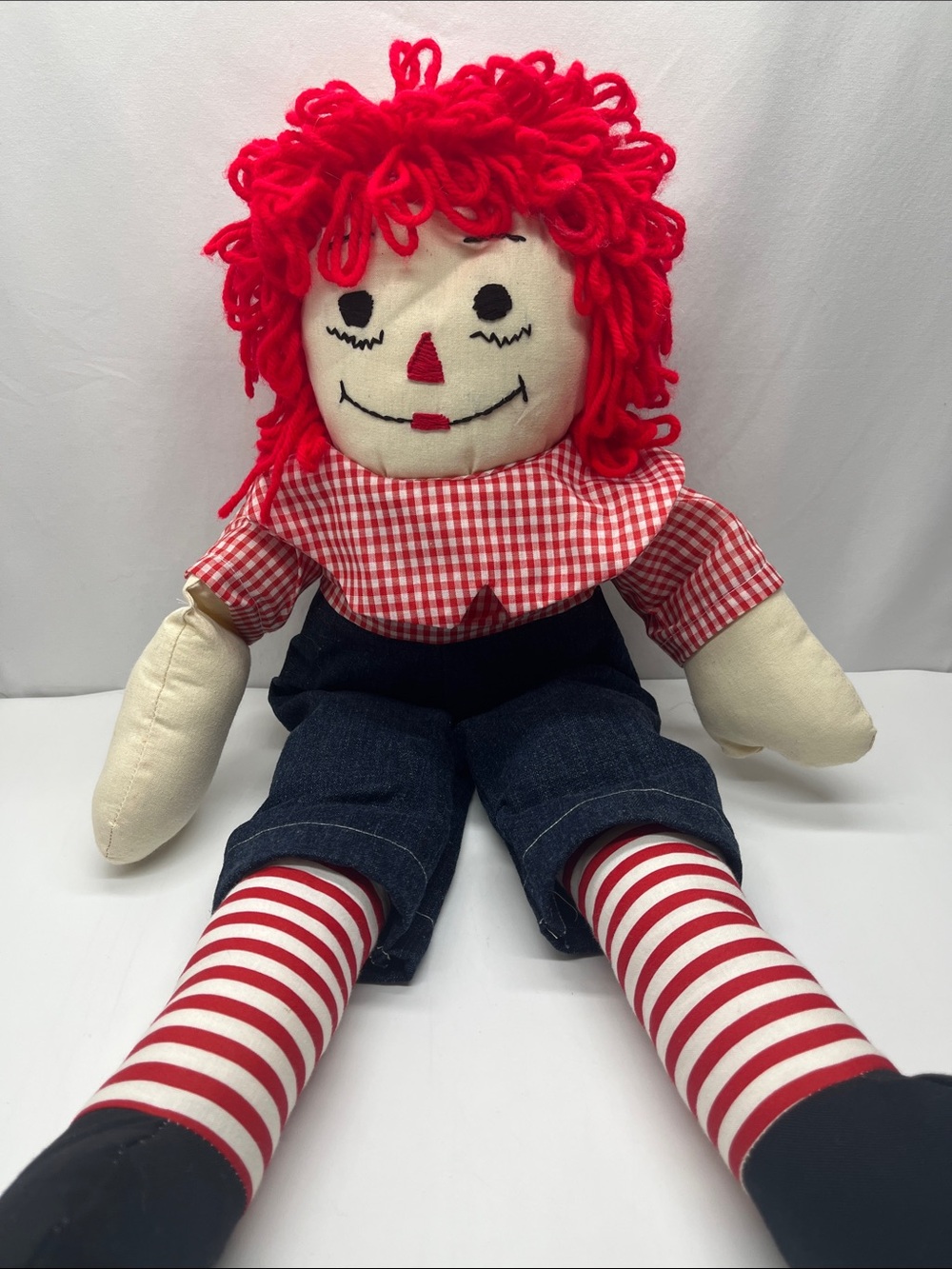 Classic Raggedy Ann and Andy Rag Doll Plush Pair - Soft Kids Toys - Picture 4 of 8